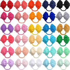 CÉLLOT 5-inch bow headbands in 30 colors, close-up showing soft fabric for gentle wear.