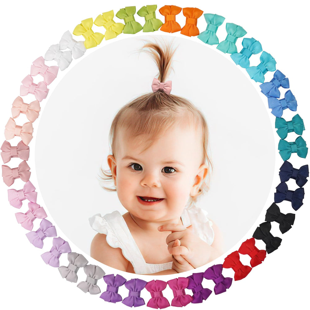 CÉLLOT baby bows 40pcs set for versatile outfits and easy matching.