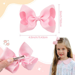 Celllot rainbow hair bows clip set shows 40 pieces for versatile styling