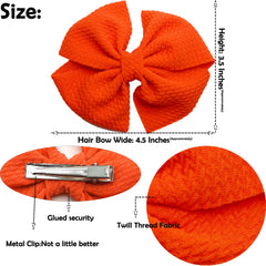CÉLLOT 4.5-inch waffle fabric bows feel soft and gentle