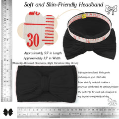 CÉLLOT nylon headbands with double-layer bows provide a secure, comfortable fit.