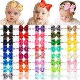 Cellot baby bow headband 3-5in in pink offers soft comfort for delicate baby skin.