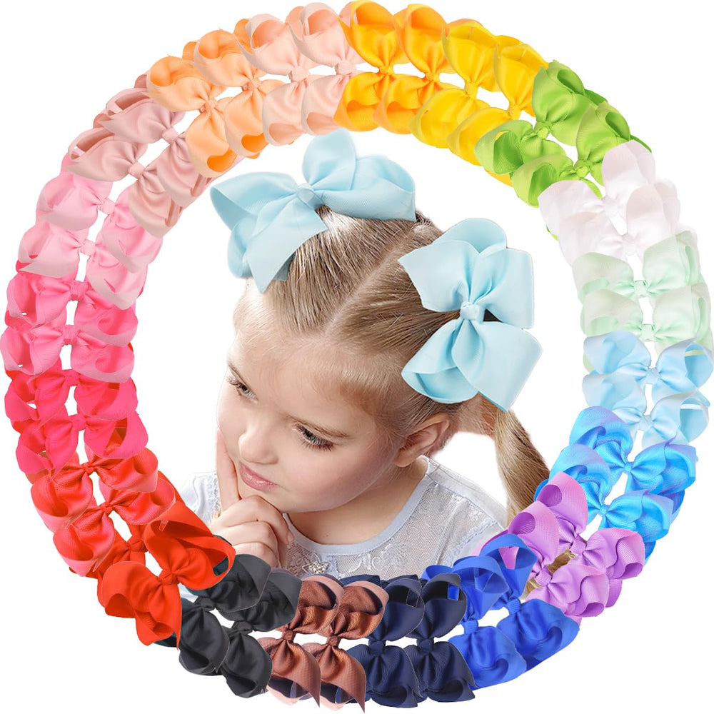 CELLOT big bows 6in in paired colors for versatile hairstyles.