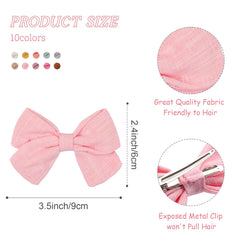 Cellot hair bows with removable clips for versatile styling options.