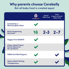 Cerebelly pouch ingredients graphic showing sweet potato, pinto beans, and chicken bone broth