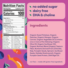Cerebelly no-added-sugar dairy-free pouch supports balanced toddler snacking