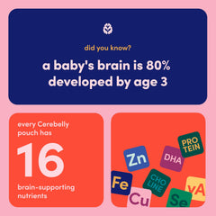 Cerebelly organic baby-food ingredients scene emphasizes veggie-forward spinach.