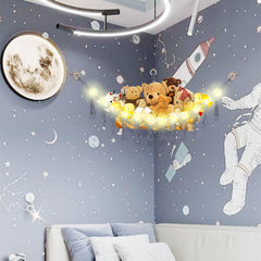 CERETIA stuffed animal hammock corner storage keeps plush toys neatly organized