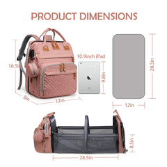 CESAILT diaper bag stroller clips pink keeps bag secured on stroller for hands-free errands.