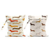 CFGBFDGH dog wet bag 12x10 pack closed for compact beach trips.