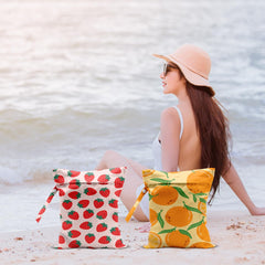 cfgbfdgh fruits wet bag waterproof zipper shows water-resistant closure for quick wring-out