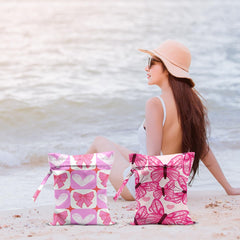 CFGBFDGH snap-handle bag attaches to stroller or tote for easy access.