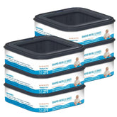 Chariholis square refill packaging shows convenient, mess-free disposal.