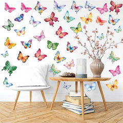 CharmFlo butterfly wall decal kids room wall demonstrates imaginative space transformation.
