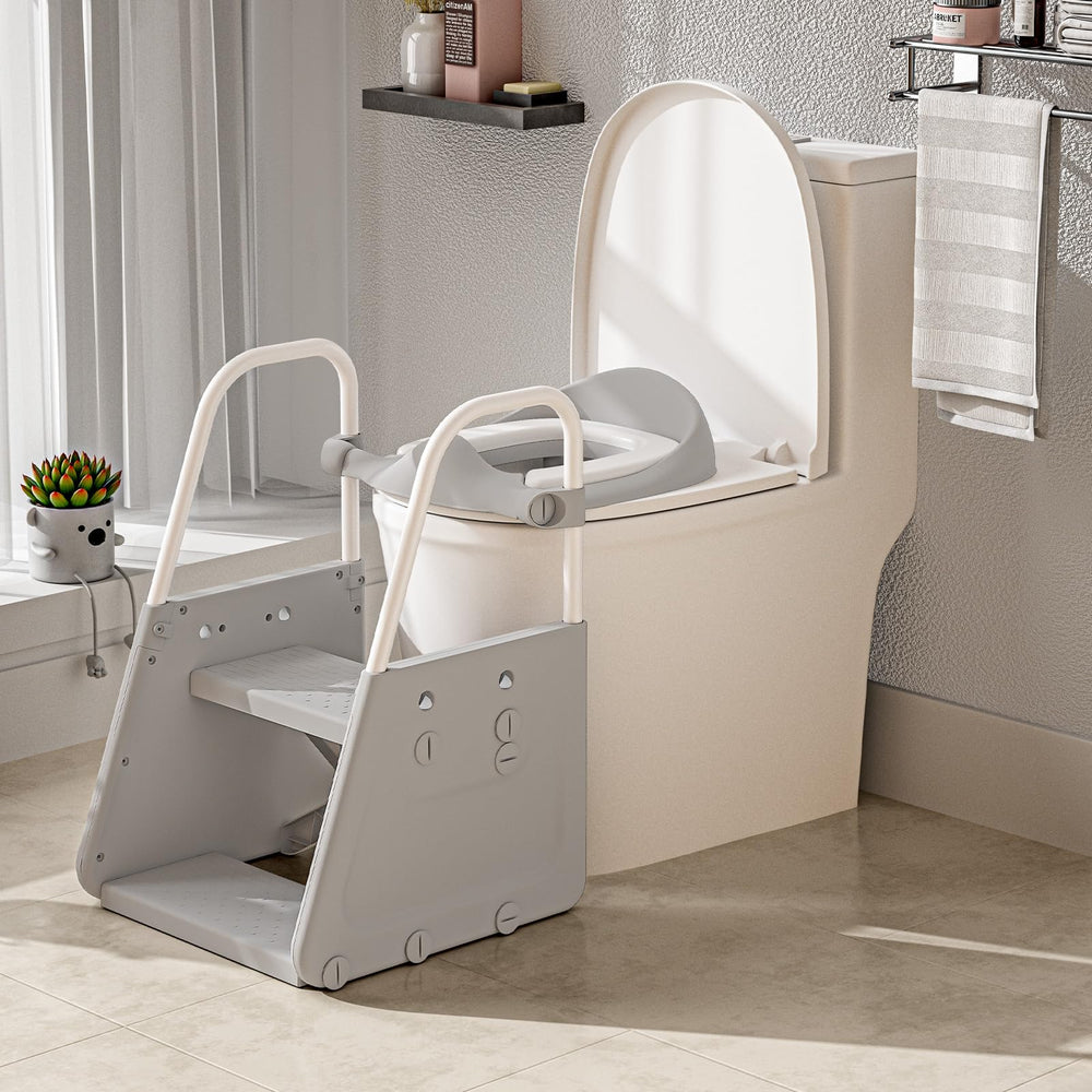 CheerKid 3-in-1 potty seat front view facilitates toddler access during training