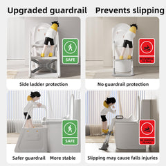 CheerKid 3-in-1 potty seat side view shows compact footprint for small bathrooms