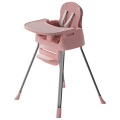 CheerKid portable highchair assembled at table for easy family meals.