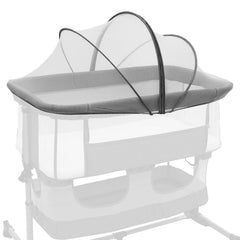 Cheermomo bassinet cover mosquito-net full-coverage mesh keeps bugs out.