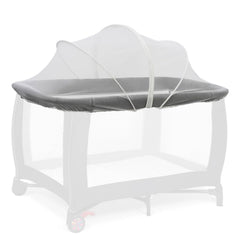 Cheermomo Pack N Play Cover mosquito net protecting baby during playtime.