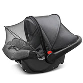 Cheermomo universal car seat canopy front view shows quick secure protection.