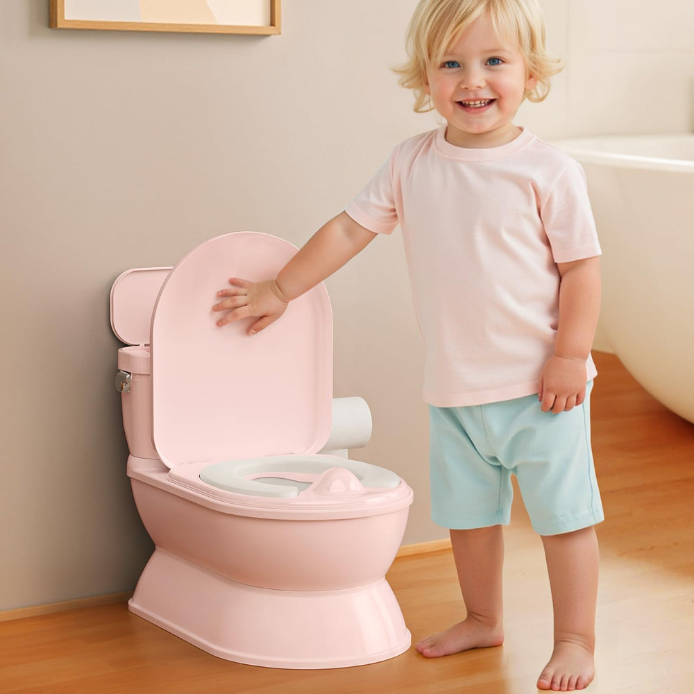 CheerTry 2-in-1 potty flush-sounds boosts independent training.