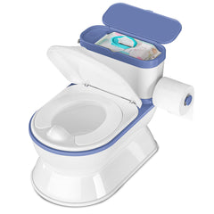 CheerTry 2-in-1 toddler potty showing flushing sound for engaging training.