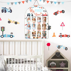 Cheerupp First-Year Milestone Board keeps newborn to one-year memories in a colorful wall display.