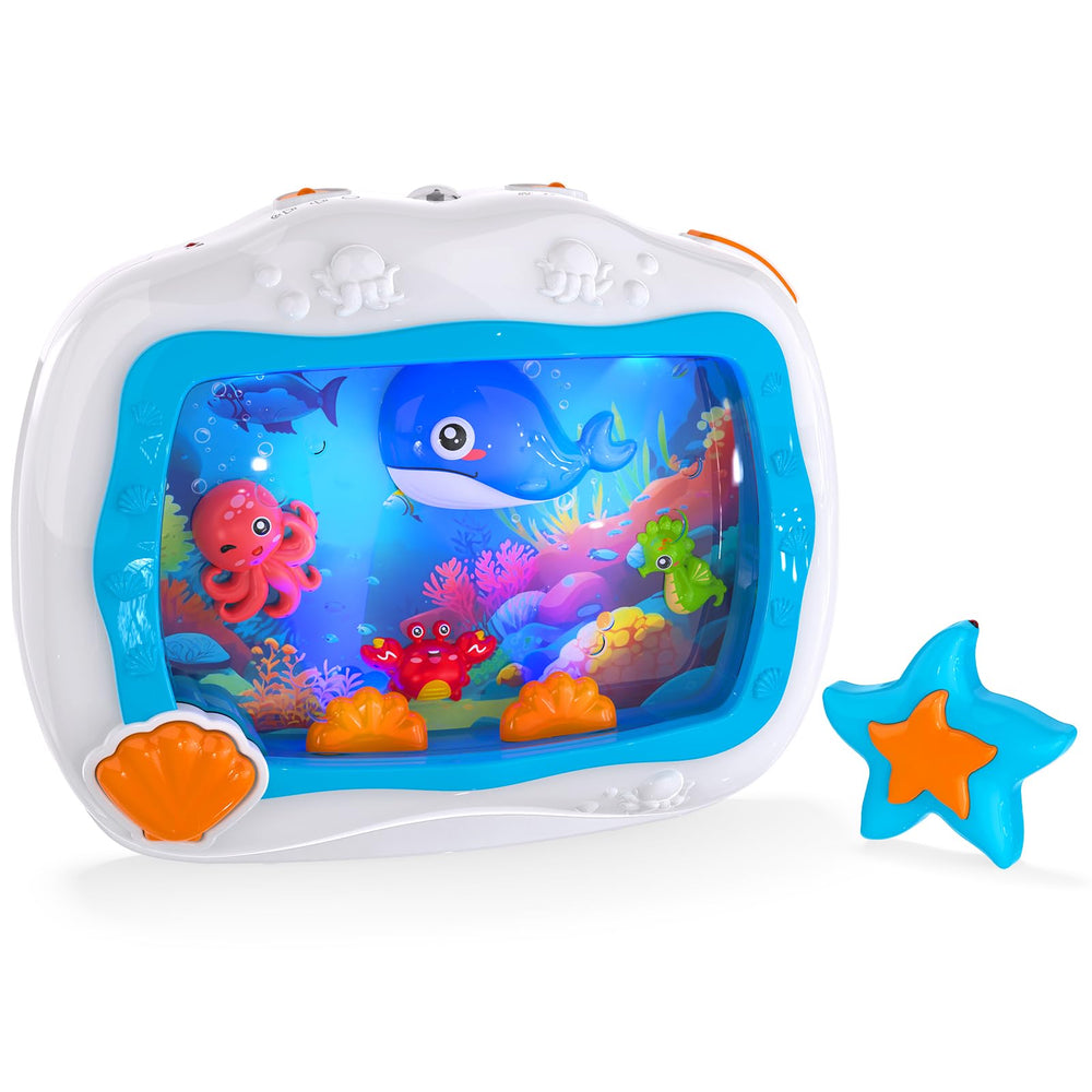 Cheffun Baby Aquarium Toy on crib mount with soothing light and lullabies for bedtime