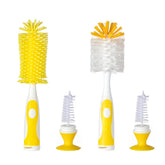 Chemimoso bottle brush set Z yellow front view for thorough cleaning