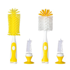 Chemimoso bottle brush set Z yellow front view for thorough cleaning