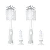 Chemimoso multifunctional cleaning brush bottle brush gray for thorough bottle cleaning.