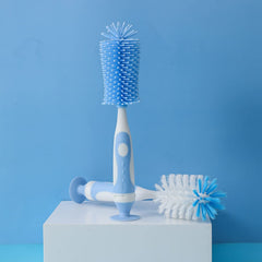 Chemimoso SetZ nipple-base brush cleans silicone nipples and tight crevices