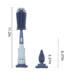 Chemimoso nipple-brush base clean reaches crevices in caps and lids