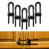 Chengcan cabinet locks product shot highlights sturdy black latches for safer homes.