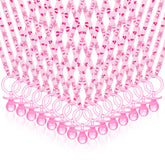 CHENGU pink acrylic pacifier necklace packaging shows bulk party favors for baby showers