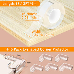 CHENYA six corner guards edge bumper protects walls and tables from bumps and dings.