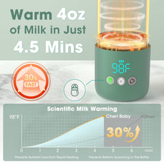 Cheri Baby bottle warmer 80W fast heating for breastmilk or formula.