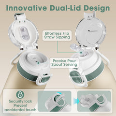 Five temperature settings with LED display on Cheri Baby bottle warmer.
