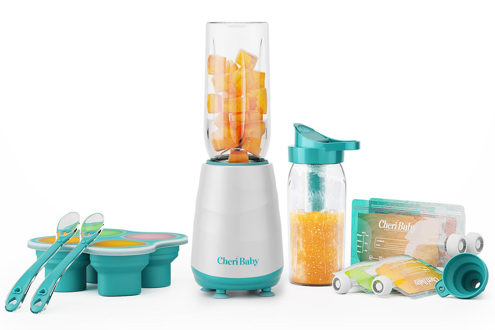 CheriBaby 15-in-1 baby-food-maker-base enables quick purees at home