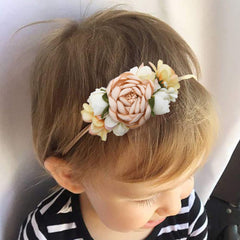 Cherrboll flower headbands in vivid colors coordinating with daily outfits.