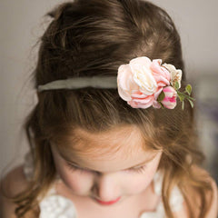 Cherrboll baby headbands flowers closeup nylon 100% elasticity prevents slipping.