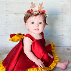 Cherrboll headbands flowers stretchy nylon grow-with-baby design helps prevent slips.