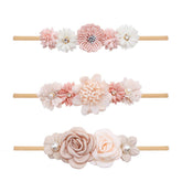 cherrboll baby headbands flowers set in vivid colors for everyday outfits and quick styling