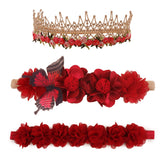 Cherrboll floral headbands soft-nylon close-up showing gentle fabric for newborns