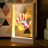 CHERRY CHEERS family handprint frame with LED light for warm, lasting keepsakes.