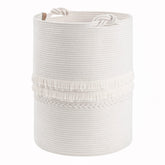 CherryNow baby-laundry-hamper white tall-basket keeps nursery organized.