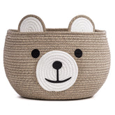 CherryNow bear-face baby basket offers cute nursery storage and gifting appeal