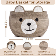 CherryNow baby-basket-toy-storage keeps toys organized in the child room