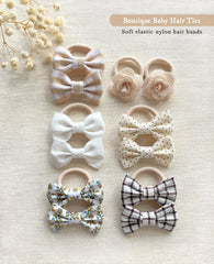 Cherssy boutique hair ties nylon band closeup demonstrates flexible non-slip grip.