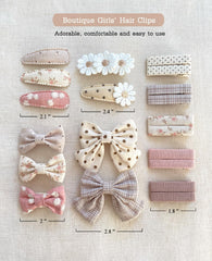 Cherssy daisy flower bow clip showing delicate design suitable for everyday outfits
